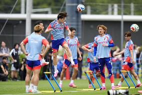 Football: Japan team train for 2026 World Cup