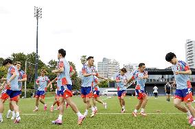 Football: Japan team train for 2026 World Cup