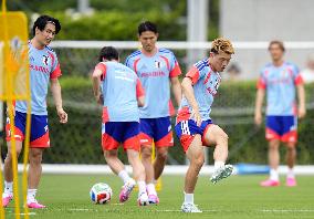 Football: Japan team train for 2026 World Cup