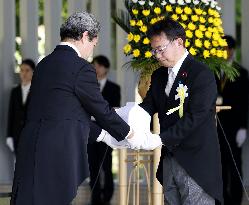 Memorial ceremony for unidentified war dead