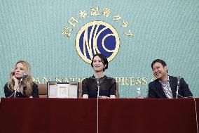 Cannes winners at press conference in Tokyo