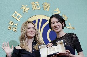Cannes winners at press conference in Tokyo