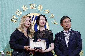 Cannes winners at press conference in Tokyo