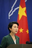 Chinese Foreign Ministry spokeswoman