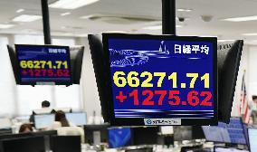 Nikkei hits record intraday high
