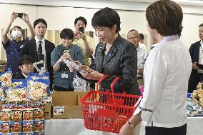 Japan PM Takaichi at Okinawa specialty fair
