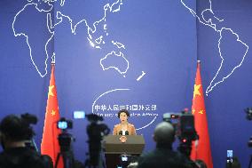 Chinese Foreign Ministry spokeswoman