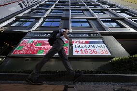 Nikkei index hits fresh closing high