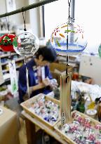 Japanese "Edo Furin" wind-chime production at peak