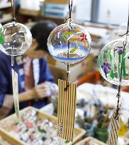 Japanese "Edo Furin" wind-chime production at peak