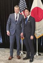 Japan Defense Minister Koizumi, U.S. Defense Secretary Hegseth meet