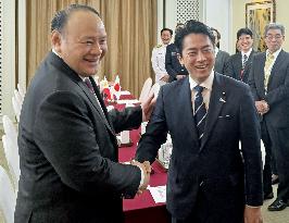 Japan Defense Minister Koizumi, Philippine Defense Minister Teodoro meet