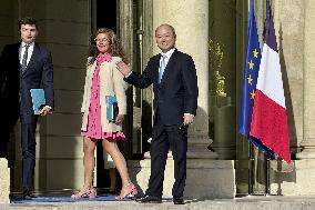 Softbank Group CEO Son meets with French President Macron