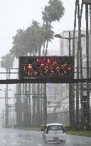 Powerful typhoon hits Japan