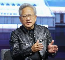 Nvidia CEO Huang speaks at tech session