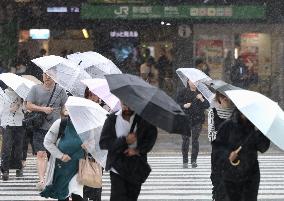 Powerful typhoon hits Japan