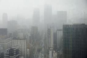 Powerful typhoon hits Japan