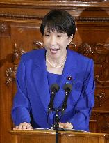 Japanese PM Takaichi in parliament
