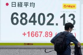 Nikkei index hits record closing high