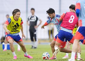Football: Japan players train in Mexico