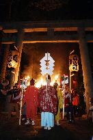 Ceremony for summer climbing season on Mt. Daisen