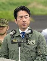 GSDF conducts artillery drill in Shizuoka Pref.
