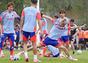 Football: Japan players train in Mexico