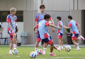 Football: Japan players train in Mexico