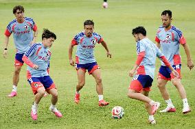 Football: Japan players train in Mexico