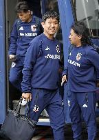 Football: Japan team arrives in Nashville