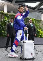 Football: Japan team heads for Nashville