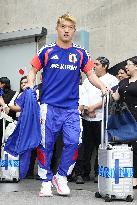 Football: Japan team heads for Nashville