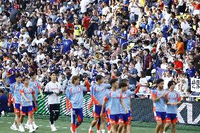 Football: Japan team trains for World Cup