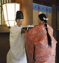 Clock festival at shrine in western Japan