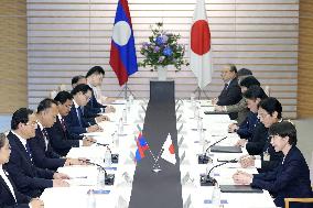 Japan, Laos summit talks