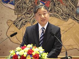 Emperor ahead of trip to Netherlands, Belgium