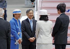 Japan's emperor, empress begin trip to Netherlands, Belgium
