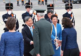 Japan's emperor, empress arrive in Netherlands