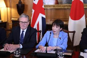Japan PM Takaichi at roundtable meeting in London