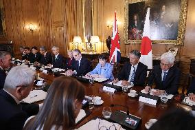 Japan PM Takaichi at roundtable meeting in London