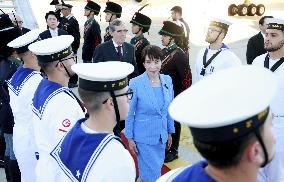 Japanese PM Takaichi arrives in Italy