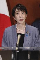 Japan PM meets press in Rome