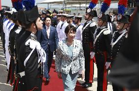 Japan PM Takaichi heads for France
