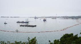 Landfill work for U.S. base transfer within Okinawa
