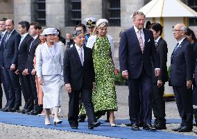 Japan's emperor, empress in Amsterdam