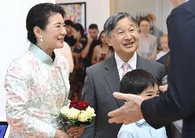 Japan's imperial couple visit children's cancer hospital in Utrecht