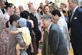 Japan's imperial couple visit children's cancer hospital in Utrecht