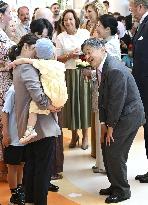Japan's imperial couple visit children's cancer hospital in Utrecht