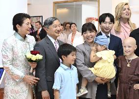 Japan's imperial couple visit children's cancer hospital in Utrecht