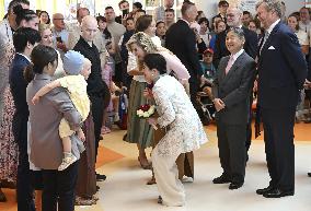 Japan's imperial couple visit children's cancer hospital in Utrecht